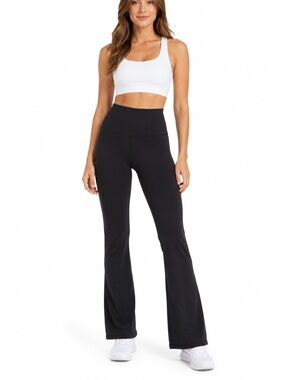 Alo Yoga Black High Rise Flare Leggings XS Yoga Pants Flares